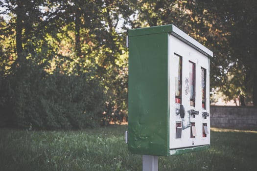 old gumball machine photo