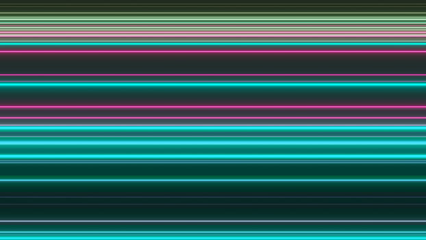 3d render of flash neon and light glowing on dark scene. Speed light moving lines. photo