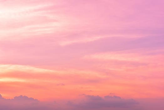 The sky with cloud beautiful Sunset background photo