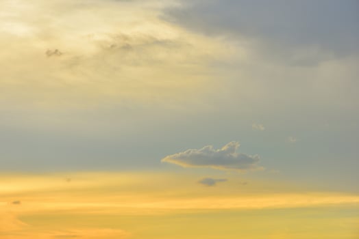 The sky with cloud beautiful Sunset background photo