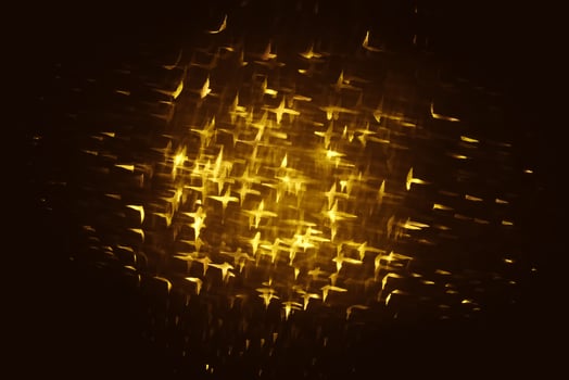 Golden glitter bokeh lighting texture Blurred abstract background for birthday, anniversary, wedding, new year eve or Christmas photo