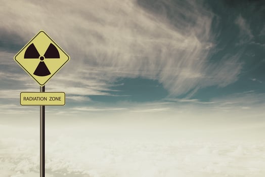 radiation warning symbol photo