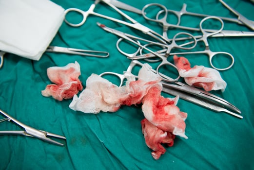 surgery equipment in the operating room photo