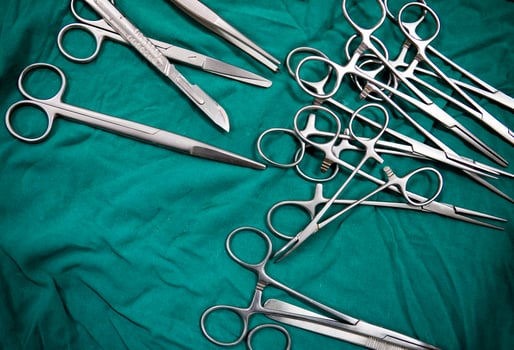 surgery equipment in the operating room photo