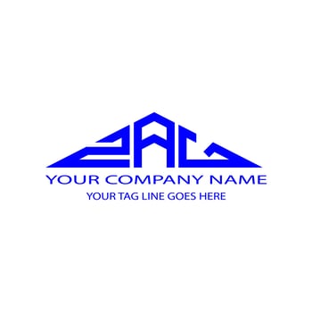 ZAG letter logo creative design with vector graphic photo