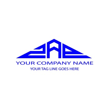 ZAP letter logo creative design with vector graphic photo