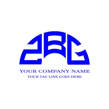ZBG letter logo creative design with vector graphic photo