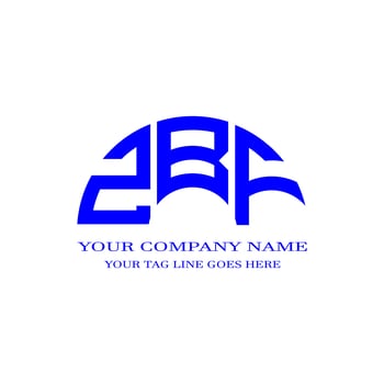 ZBF letter logo creative design with vector graphic photo