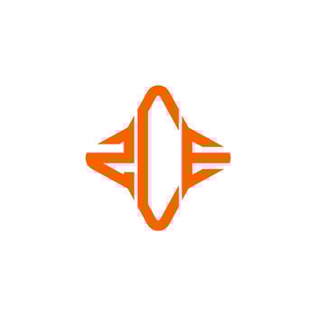 ZCE letter logo creative design with vector graphic photo