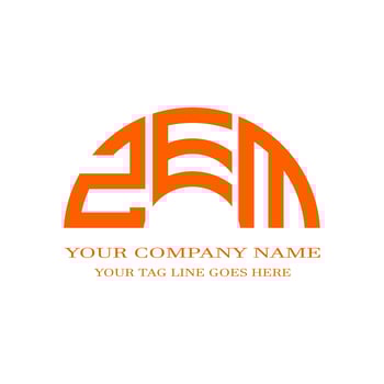 ZEM letter logo creative design with vector graphic photo