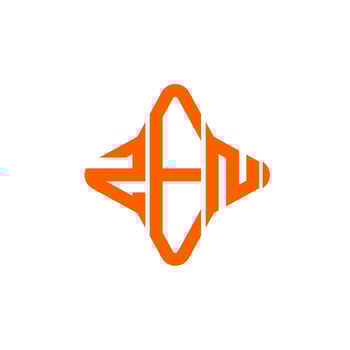 ZEN letter logo creative design with vector graphic photo