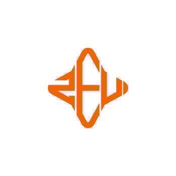 ZEU letter logo creative design with vector graphic photo