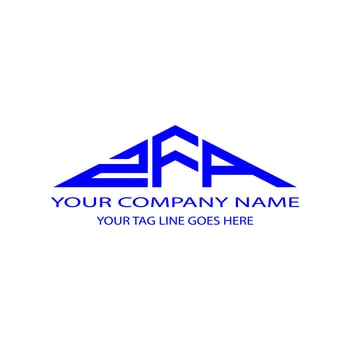 ZFA letter logo creative design with vector graphic photo