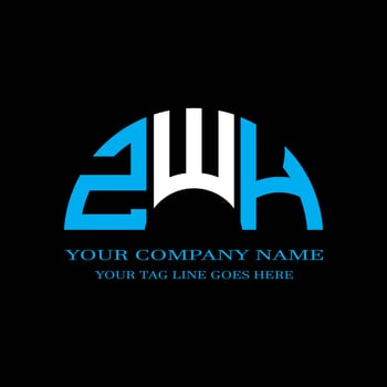 ZWH letter logo creative design with vector graphic photo