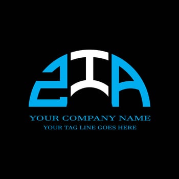 ZIA letter logo creative design with vector graphic photo