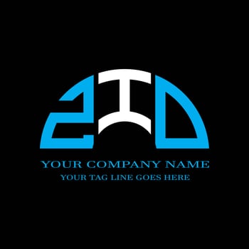 ZID letter logo creative design with vector graphic photo