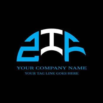 ZIF letter logo creative design with vector graphic photo
