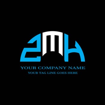 ZMH letter logo creative design with vector graphic photo