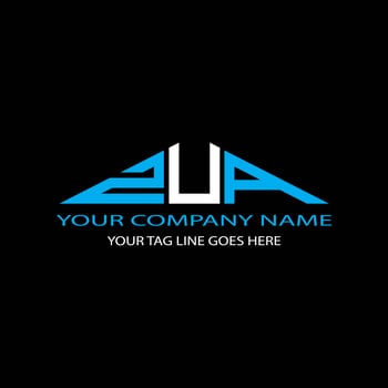 ZUA letter logo creative design with vector graphic photo