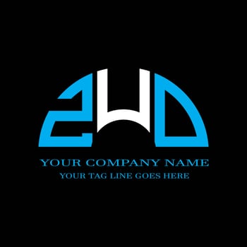 ZUD letter logo creative design with vector graphic photo