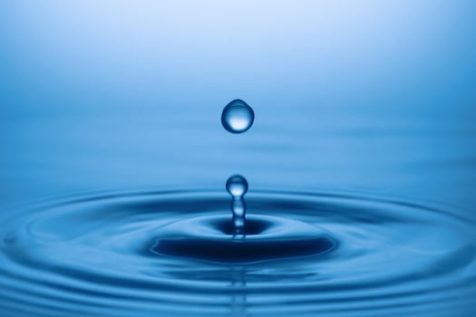 Drops of water and splashes. Water shape abstract background concept. photo