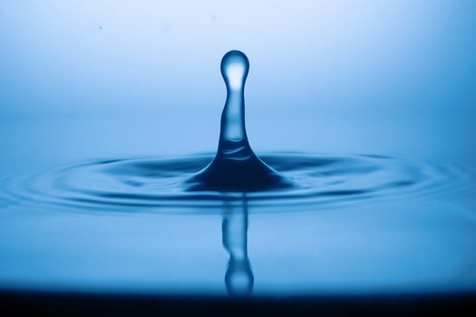 Drops of water and splashes. Water shape abstract background concept. photo