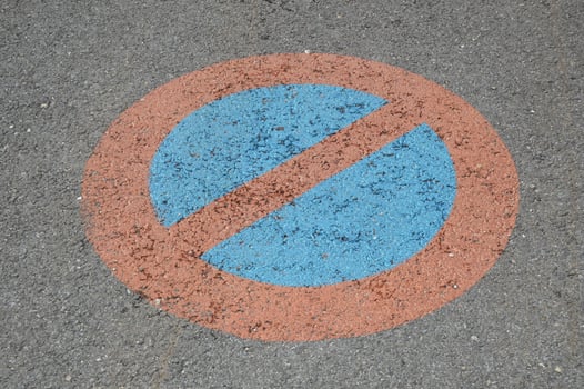 Restricted parking zone sign photo