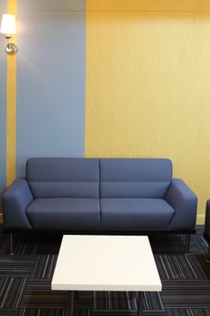 Trendy living room photo