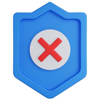 3d rendering shield with icon cross isolated3d rendering shield blue with icon cross isolated photo