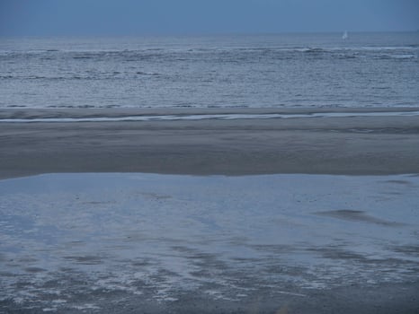spiekeroog in the north sea photo