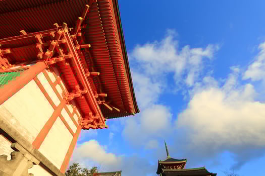 Kyomizu Temple in Winter Season kyoto Japan photo