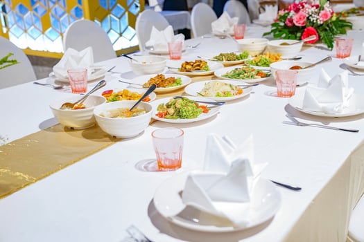 Simple Thai food for lunch or dinner in the restaurant. photo