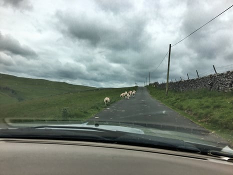 A view of the Yorkshire Moors near Mallam Cove photo