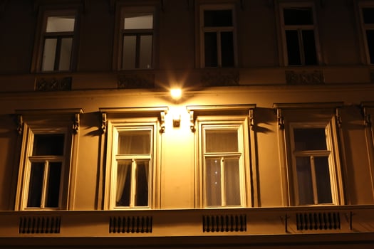 Tel Aviv July 22, 2021. Lantern - a device for lighting the street at night. photo
