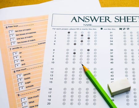 questions and answer sheet photo