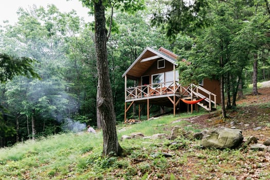 Cabin in the woods photo