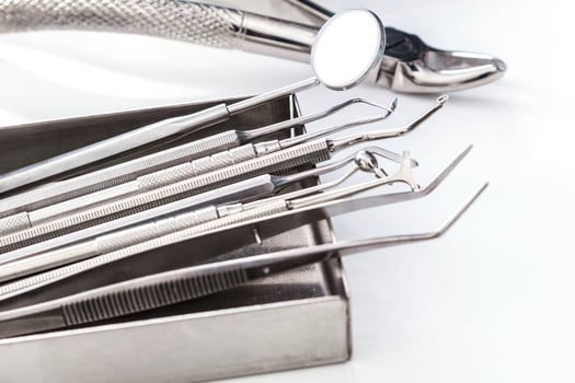 Closeup of Dental tools photo