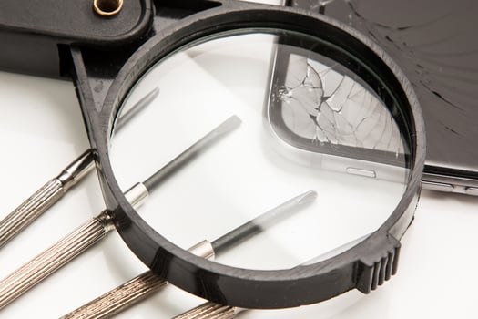 Smart phone and tools for repair photo