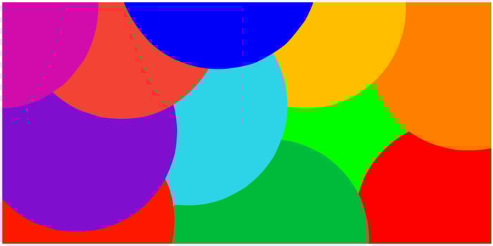 circle rainbow background photo