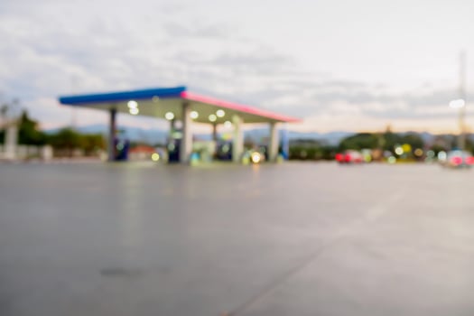 gas station blur background photo