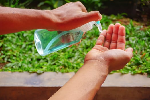 washing hands under the water tap. Hygiene concept hand detail. Pro photo