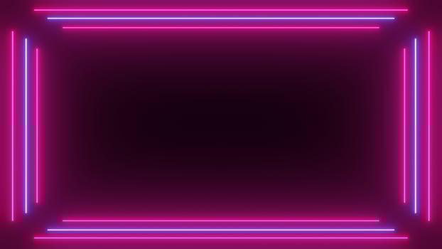 3D Rendering Neon Sci-fi Background photo