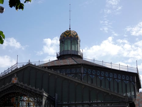 Modernist building in the Born district of the city of Barcelona. photo