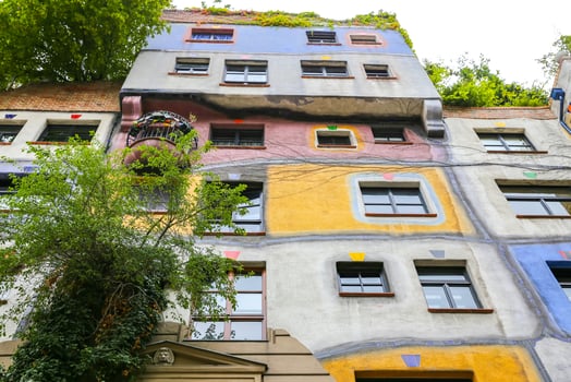 Hundertwasserhaus in Vienna, Austria photo