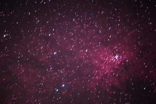 panoramic banner background of the beauty of the night stars. Colorful star galaxy in Indonesia sky photo