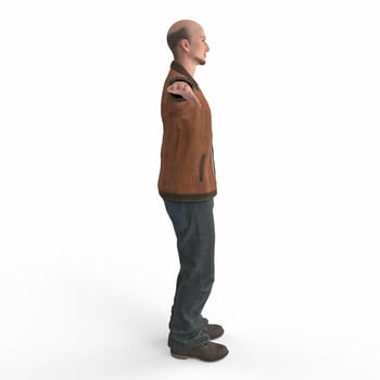 Portrait of a person 3d modelling photo