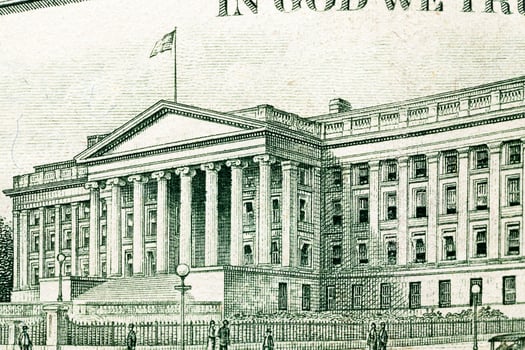 American dollars, close-up photo