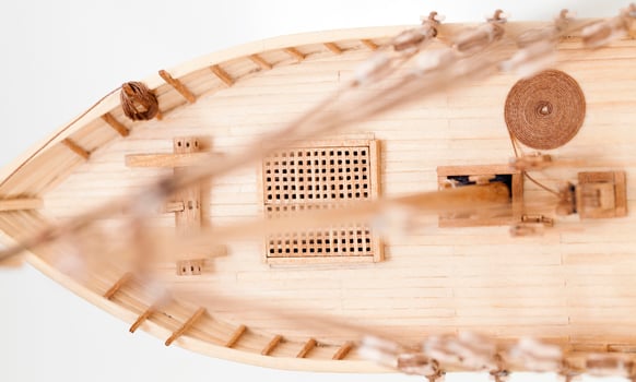 wooden ship model photo
