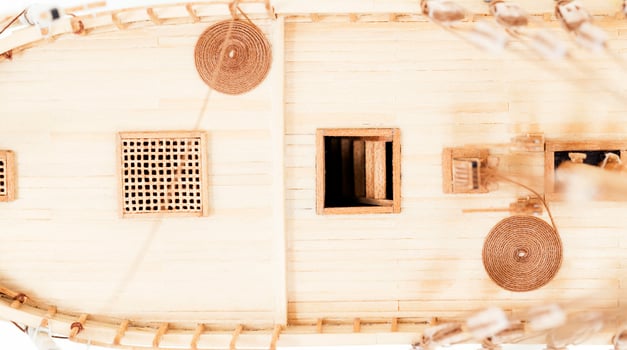wooden ship model photo