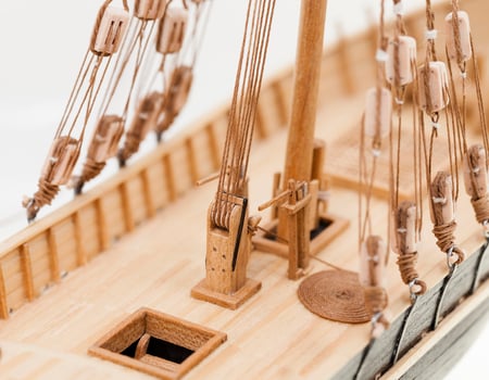 wooden ship model photo